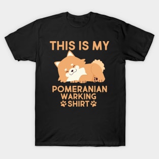 This is My Pomeranian Walking Shirt Cute Dog T-Shirt